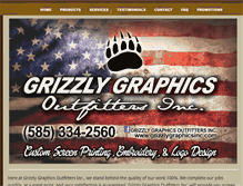 Tablet Screenshot of grizzlygraphicsinc.com